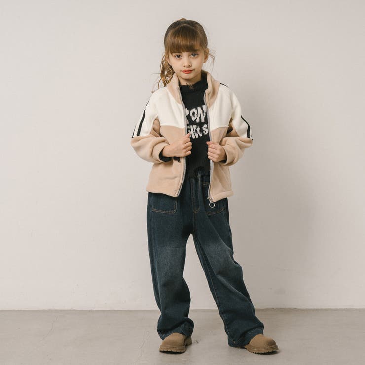 サイドライン配色デザインフリースジャケット | URBAN CHERRY | 詳細画像19 