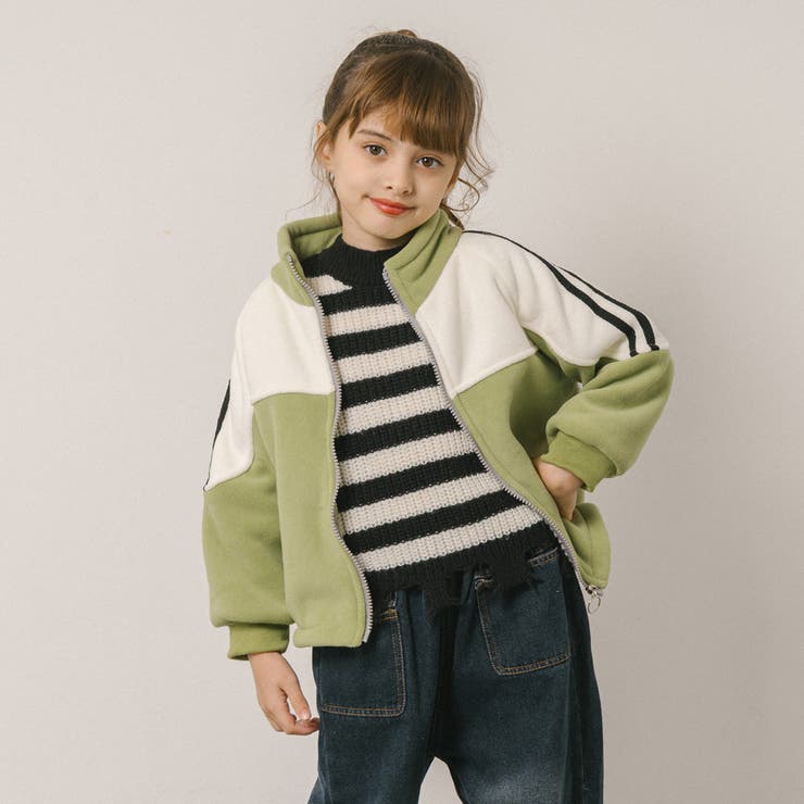 サイドライン配色デザインフリースジャケット | URBAN CHERRY | 詳細画像22 