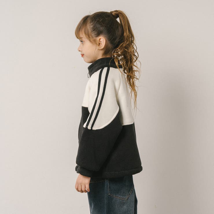 サイドライン配色デザインフリースジャケット | URBAN CHERRY | 詳細画像9 