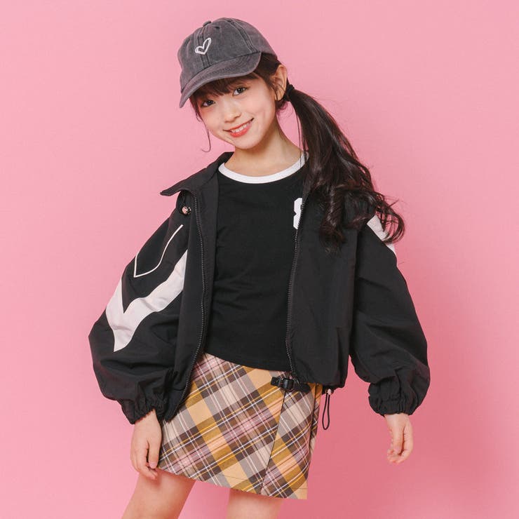 配色ラインドローコード付きアノラックパーカー | URBAN CHERRY | 詳細画像16 
