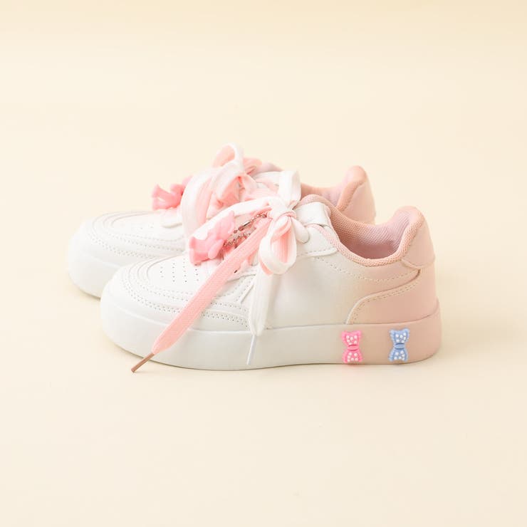 ベア付きポップデザイングラデーションスニーカー[品番