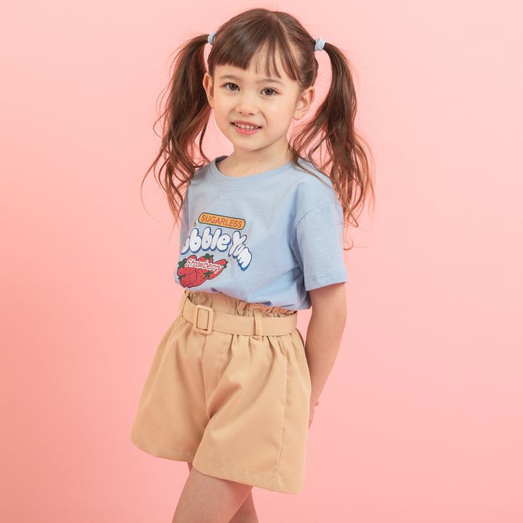 Cherryページ　Tシャツパンツセット　ぬい服 ポップスイーツロゴデザインTシャツ[品番：VINK0001617]｜URBAN