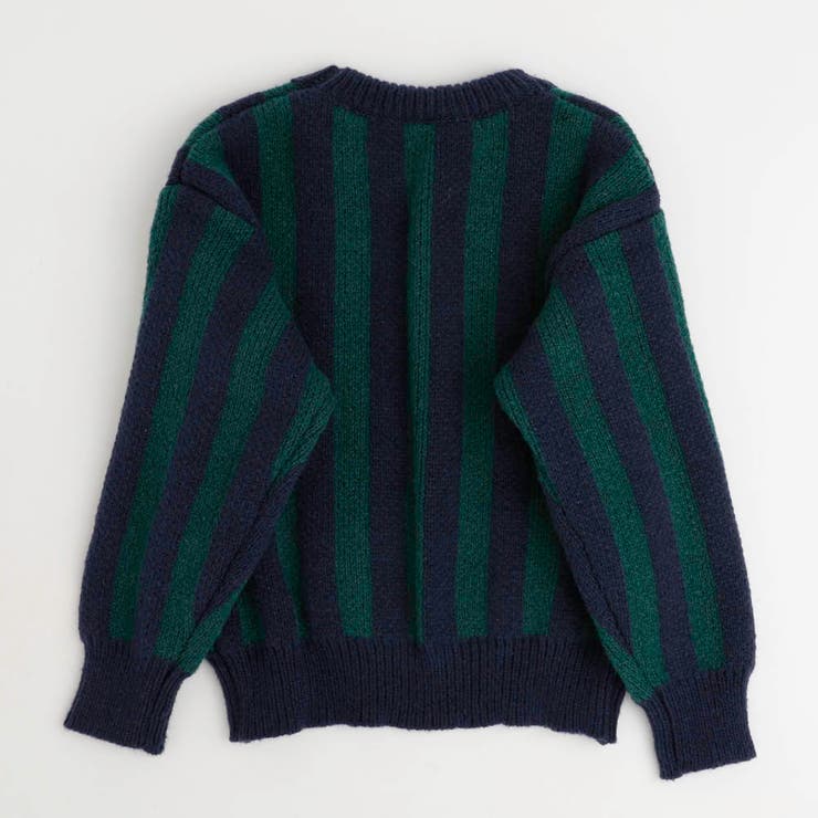 バイカラーストライプレタリングニット[品番：VINK0003168]｜URBAN