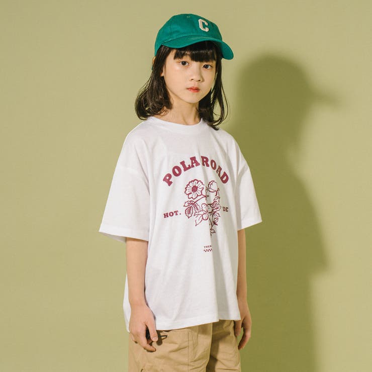 【POLAROAD/ポーラロード】ステッチフラワーロゴオーバーサイズTシャツ | URBAN CHERRY | 詳細画像14 