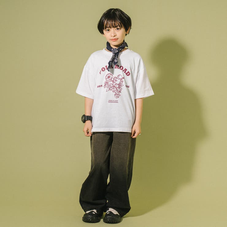 【POLAROAD/ポーラロード】ステッチフラワーロゴオーバーサイズTシャツ | URBAN CHERRY | 詳細画像19 