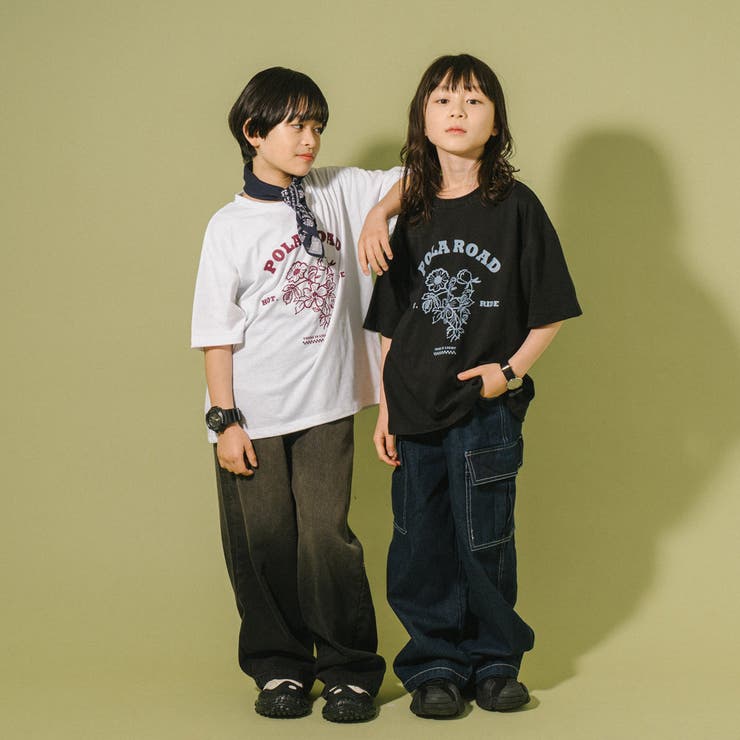 【POLAROAD/ポーラロード】ステッチフラワーロゴオーバーサイズTシャツ | URBAN CHERRY | 詳細画像21 