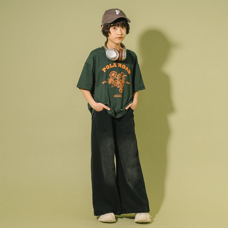 【POLAROAD/ポーラロード】ステッチフラワーロゴオーバーサイズTシャツ | URBAN CHERRY | 詳細画像24 