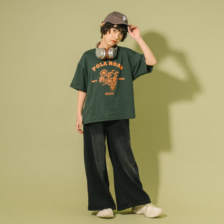 【POLAROAD/ポーラロード】ステッチフラワーロゴオーバーサイズTシャツ | URBAN CHERRY | 詳細画像25 