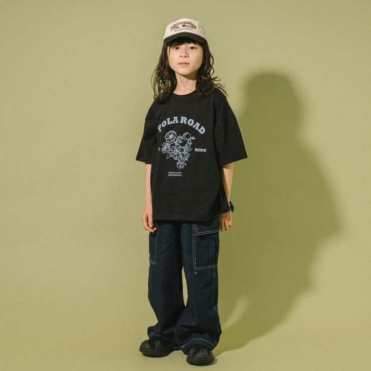 【POLAROAD/ポーラロード】ステッチフラワーロゴオーバーサイズTシャツ | URBAN CHERRY | 詳細画像27 