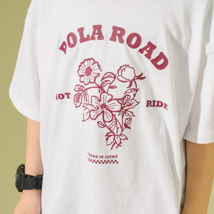 【POLAROAD/ポーラロード】ステッチフラワーロゴオーバーサイズTシャツ | URBAN CHERRY | 詳細画像34 