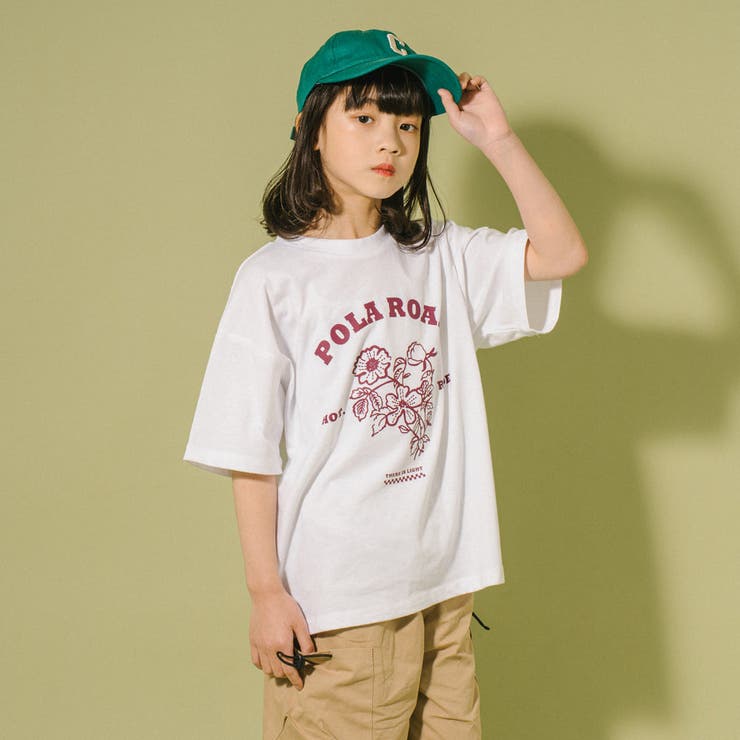 【POLAROAD/ポーラロード】ステッチフラワーロゴオーバーサイズTシャツ | URBAN CHERRY | 詳細画像4 