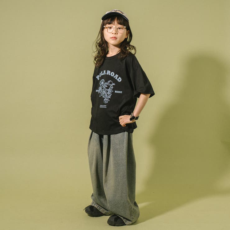 【POLAROAD/ポーラロード】ステッチフラワーロゴオーバーサイズTシャツ | URBAN CHERRY | 詳細画像44 