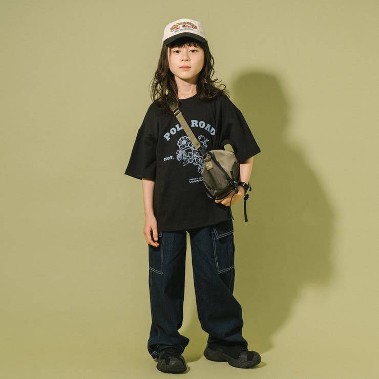 【POLAROAD/ポーラロード】ステッチフラワーロゴオーバーサイズTシャツ | URBAN CHERRY | 詳細画像45 