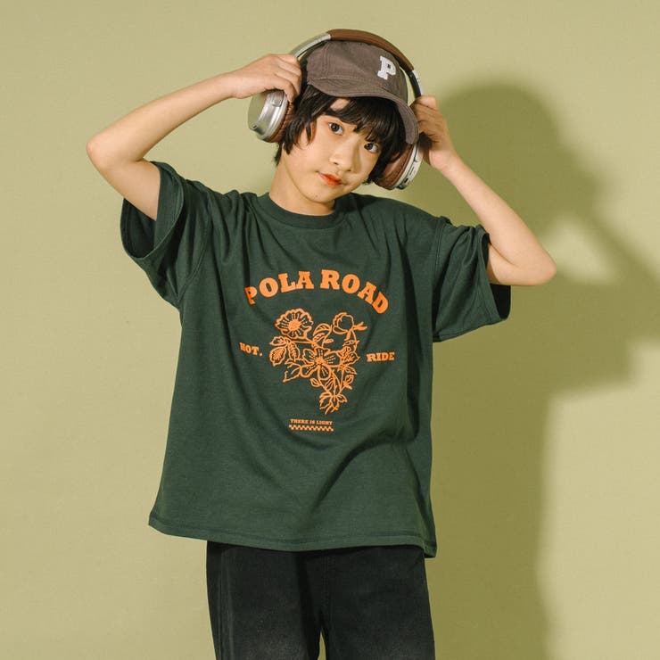 【POLAROAD/ポーラロード】ステッチフラワーロゴオーバーサイズTシャツ | URBAN CHERRY | 詳細画像5 