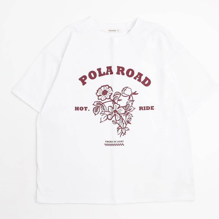 【POLAROAD/ポーラロード】ステッチフラワーロゴオーバーサイズTシャツ | URBAN CHERRY | 詳細画像6 