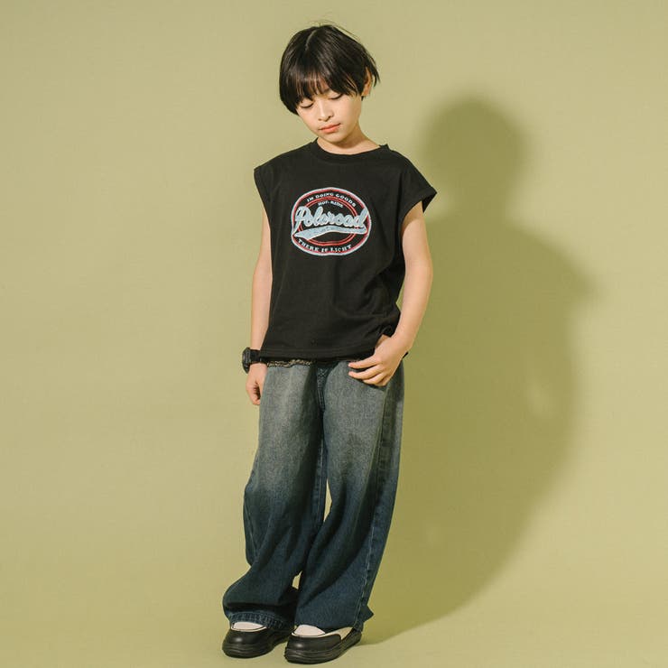 カレッジロゴプリントフレンチスリーブビッグTシャツ | URBAN CHERRY | 詳細画像12 