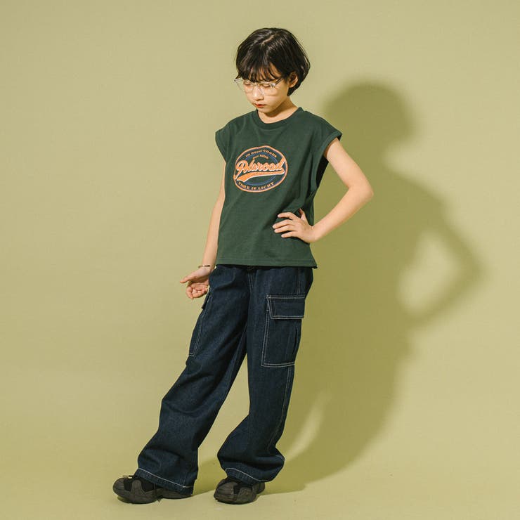 カレッジロゴプリントフレンチスリーブビッグTシャツ | URBAN CHERRY | 詳細画像43 