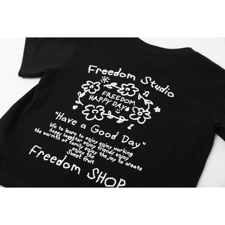 バックフラワーロゴプリントTシャツ[品番：VINK0003617]｜URBAN