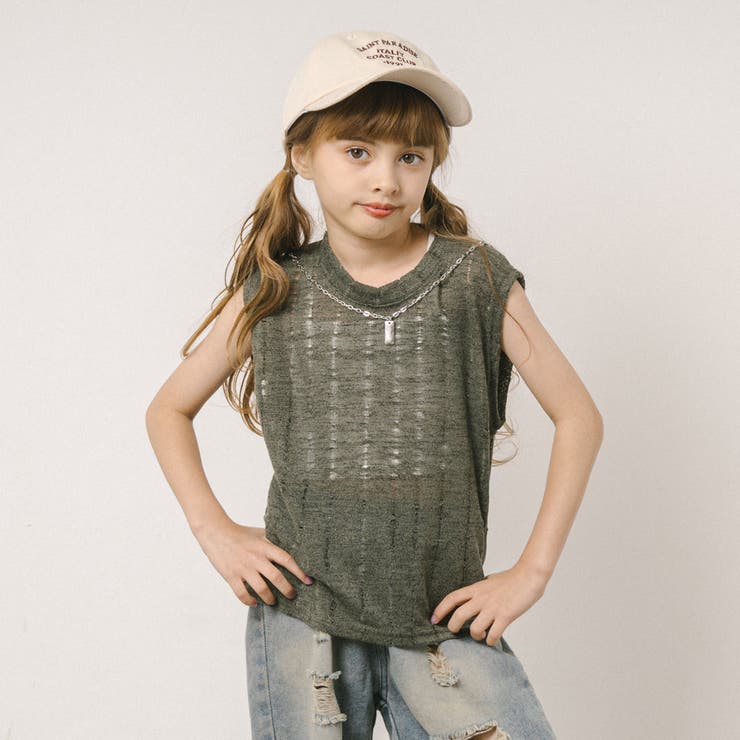 【ネックレス付】ダメージノースリーブトップス | URBAN CHERRY | 詳細画像14 