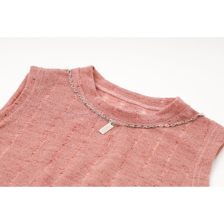 【ネックレス付】ダメージノースリーブトップス | URBAN CHERRY | 詳細画像21 