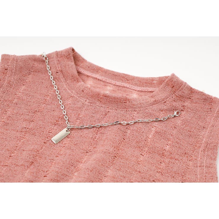 【ネックレス付】ダメージノースリーブトップス | URBAN CHERRY | 詳細画像22 