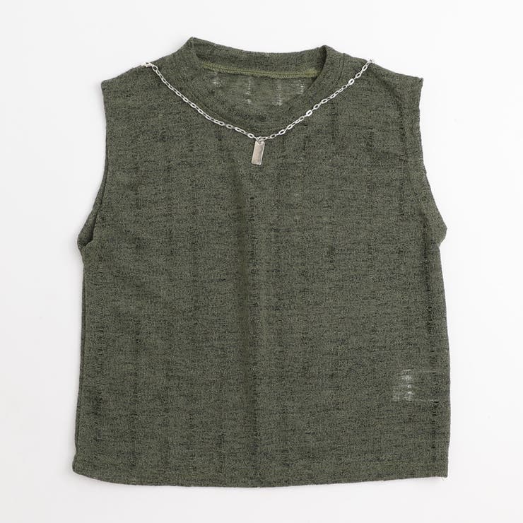 【ネックレス付】ダメージノースリーブトップス | URBAN CHERRY | 詳細画像7 