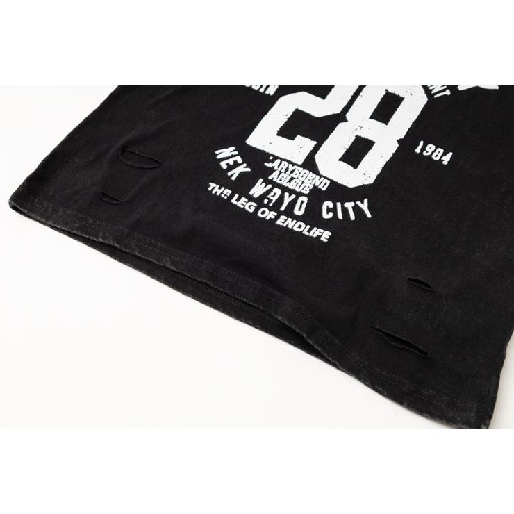 ダメージピグメントノースリーブロゴトップス | URBAN CHERRY | 詳細画像11 