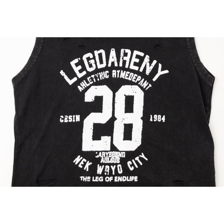 ダメージピグメントノースリーブロゴトップス | URBAN CHERRY | 詳細画像13 