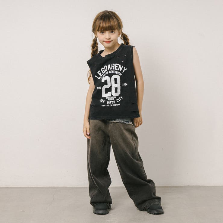 ダメージピグメントノースリーブロゴトップス | URBAN CHERRY | 詳細画像15 