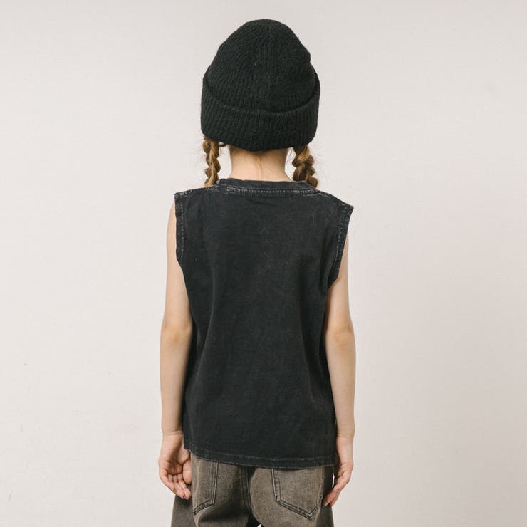 ダメージピグメントノースリーブロゴトップス | URBAN CHERRY | 詳細画像6 