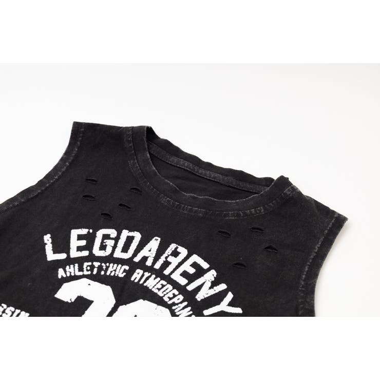 ダメージピグメントノースリーブロゴトップス | URBAN CHERRY | 詳細画像9 