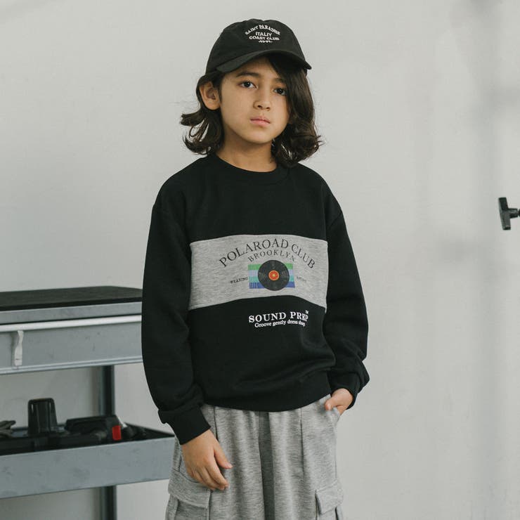 【POLAROAD/ポーラロード】配色切り替えロゴオーバーサイズトレーナー | URBAN CHERRY | 詳細画像14