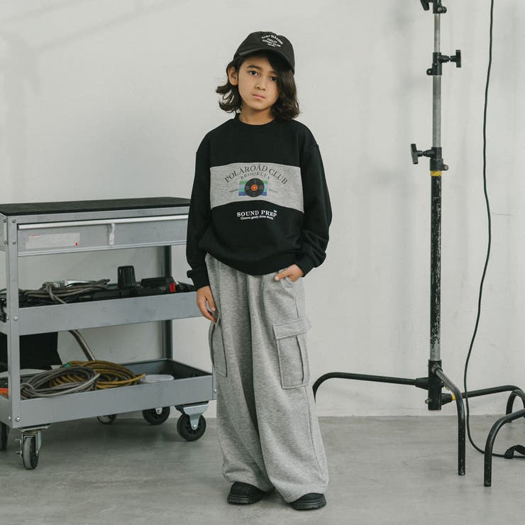 【POLAROAD/ポーラロード】配色切り替えロゴオーバーサイズトレーナー | URBAN CHERRY | 詳細画像15