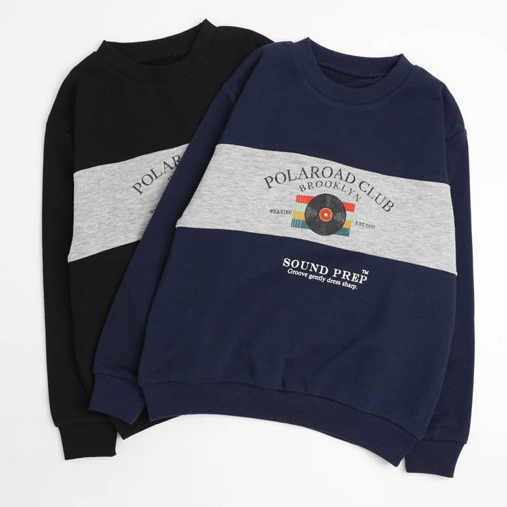 【POLAROAD/ポーラロード】配色切り替えロゴオーバーサイズトレーナー | URBAN CHERRY | 詳細画像2