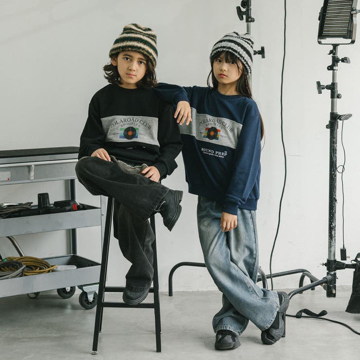 【POLAROAD/ポーラロード】配色切り替えロゴオーバーサイズトレーナー | URBAN CHERRY | 詳細画像39