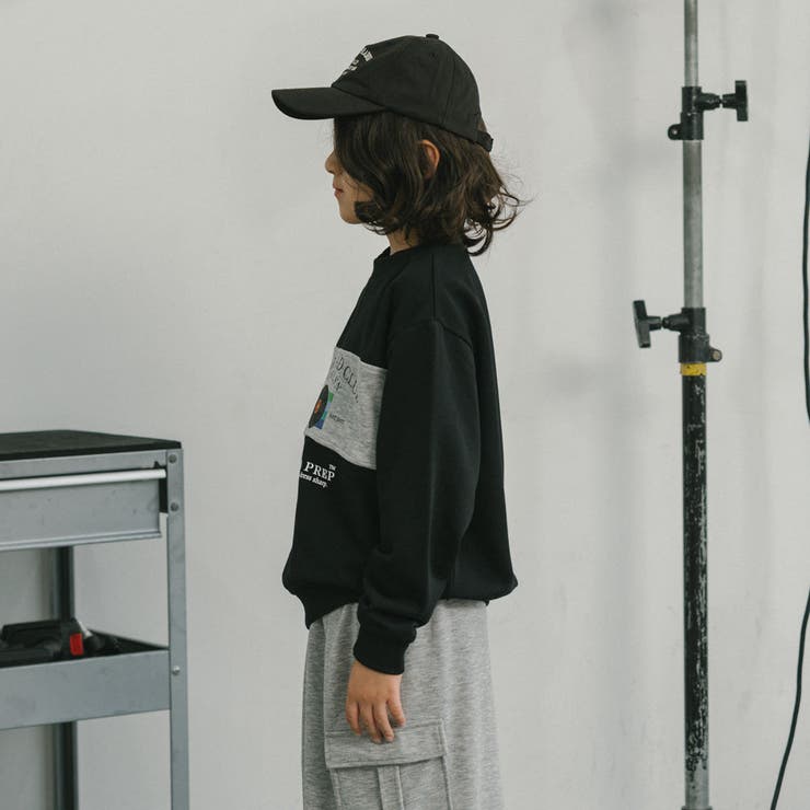 【POLAROAD/ポーラロード】配色切り替えロゴオーバーサイズトレーナー | URBAN CHERRY | 詳細画像8