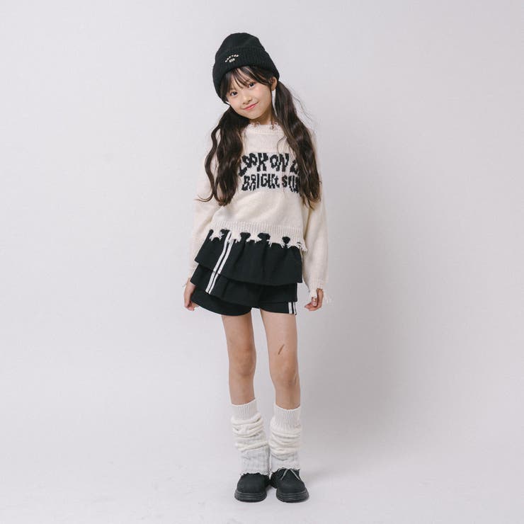 【軽量なのに暖かい"かるポカ"素材】フロントロゴダメージニット | URBAN CHERRY | 詳細画像12 