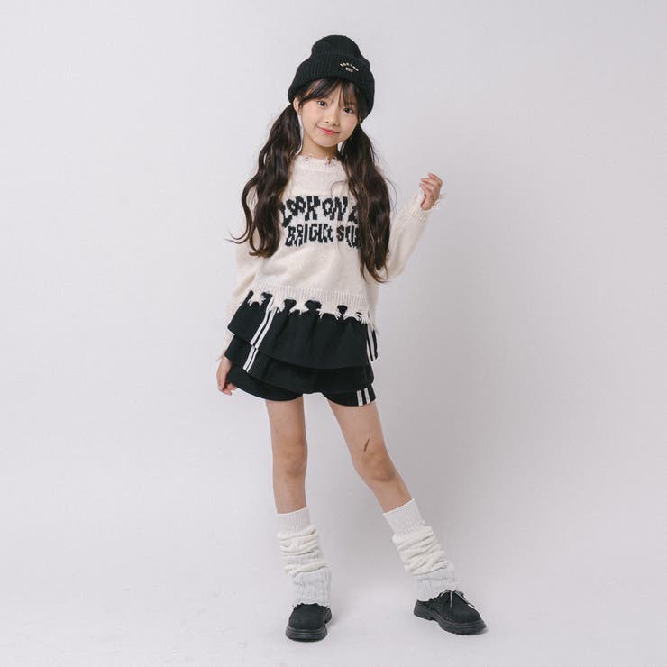 【軽量なのに暖かい"かるポカ"素材】フロントロゴダメージニット | URBAN CHERRY | 詳細画像13 