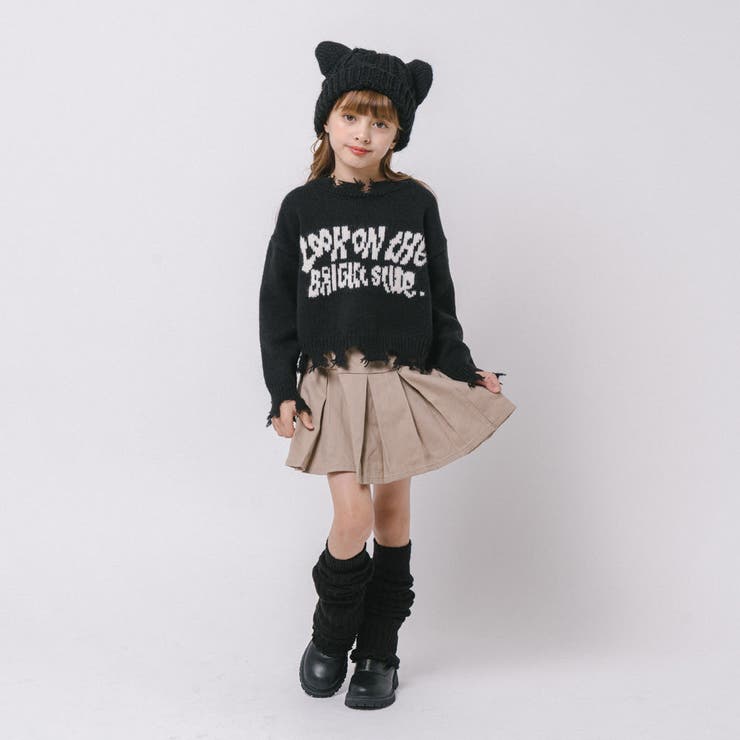 【軽量なのに暖かい"かるポカ"素材】フロントロゴダメージニット | URBAN CHERRY | 詳細画像21 