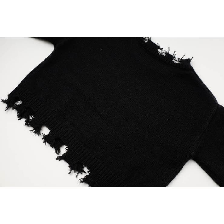 【軽量なのに暖かい"かるポカ"素材】フロントロゴダメージニット | URBAN CHERRY | 詳細画像27 