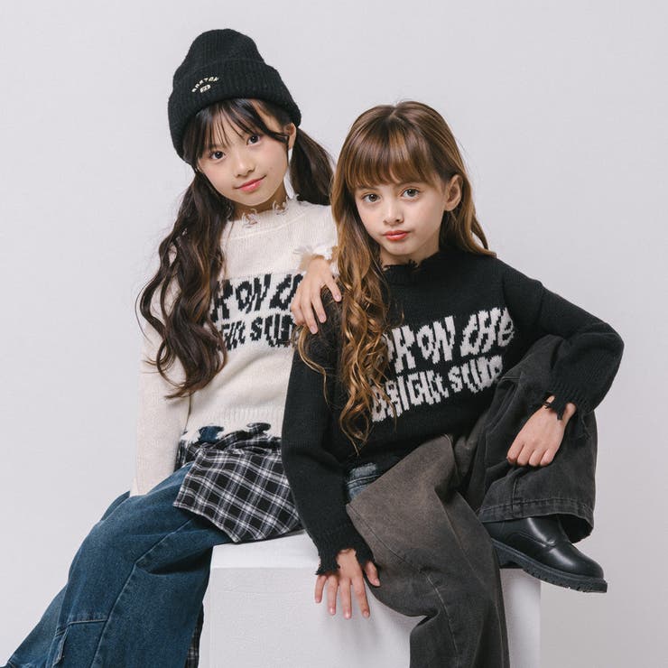 【軽量なのに暖かい"かるポカ"素材】フロントロゴダメージニット | URBAN CHERRY | 詳細画像38 