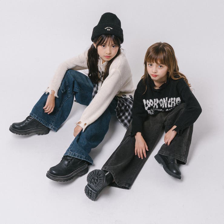 【軽量なのに暖かい"かるポカ"素材】フロントロゴダメージニット | URBAN CHERRY | 詳細画像40 