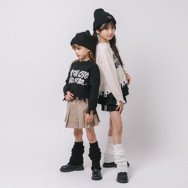 【軽量なのに暖かい"かるポカ"素材】フロントロゴダメージニット | URBAN CHERRY | 詳細画像44 