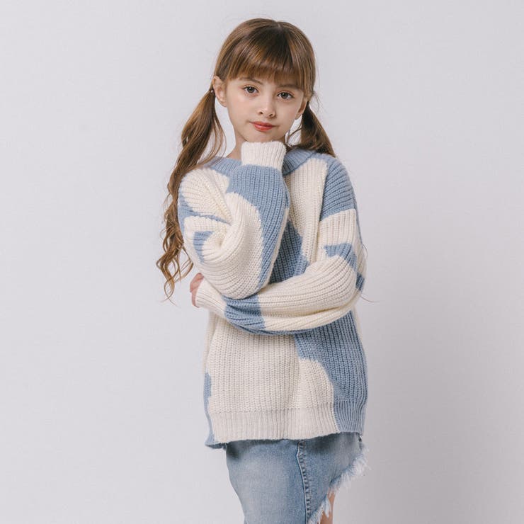 【軽量なのに暖かい"かるポカ"素材】ニュアンスカラーデザインニット | URBAN CHERRY | 詳細画像11 