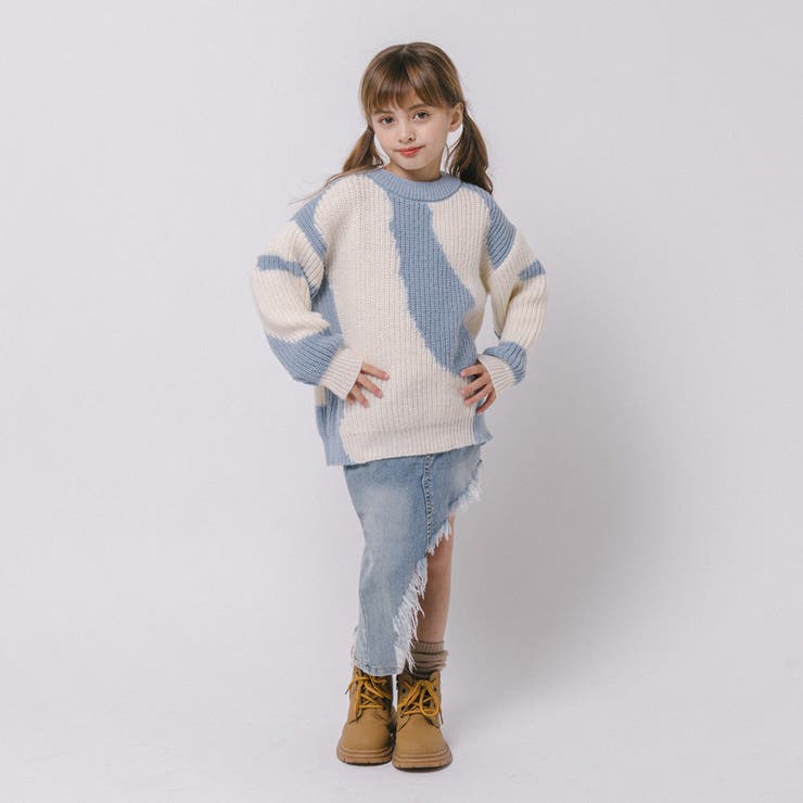 【軽量なのに暖かい"かるポカ"素材】ニュアンスカラーデザインニット | URBAN CHERRY | 詳細画像12 