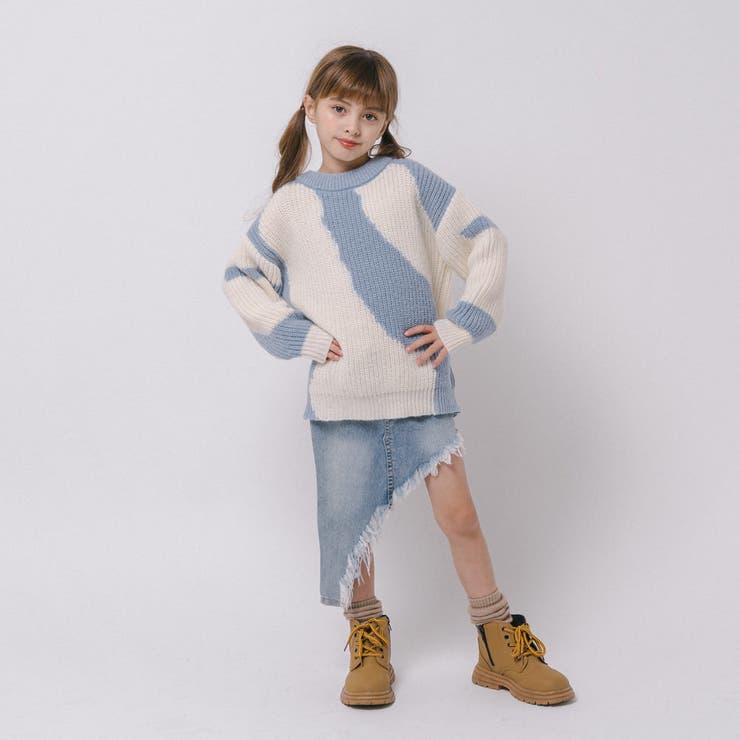 【軽量なのに暖かい"かるポカ"素材】ニュアンスカラーデザインニット | URBAN CHERRY | 詳細画像13 