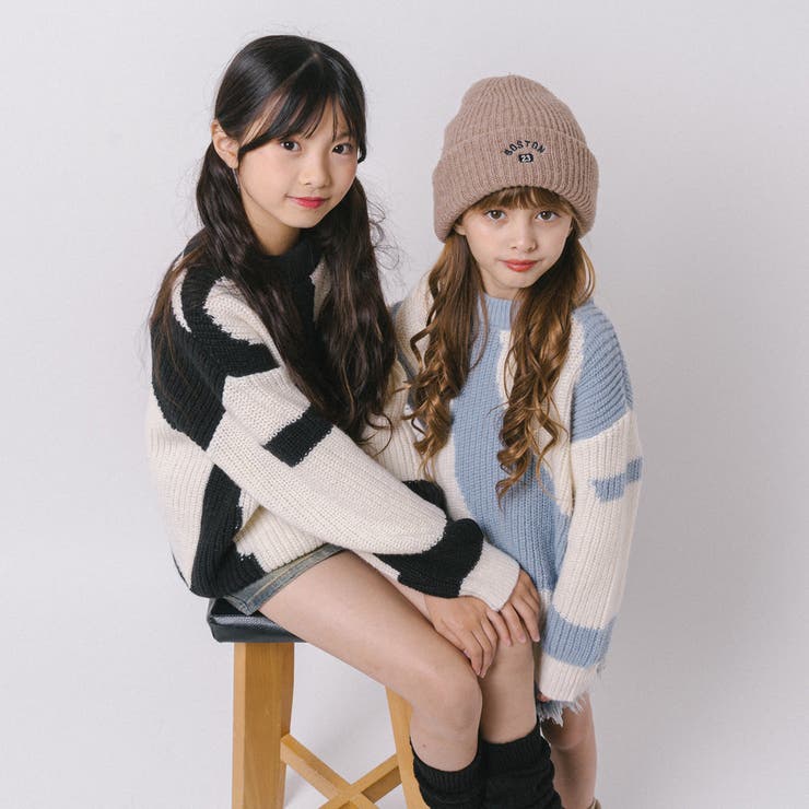 【軽量なのに暖かい"かるポカ"素材】ニュアンスカラーデザインニット | URBAN CHERRY | 詳細画像14 