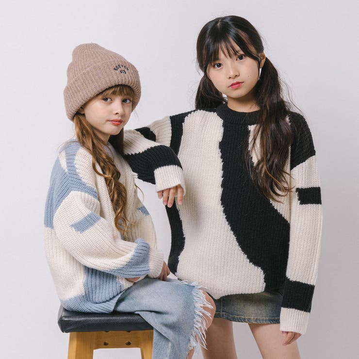 【軽量なのに暖かい"かるポカ"素材】ニュアンスカラーデザインニット | URBAN CHERRY | 詳細画像15 