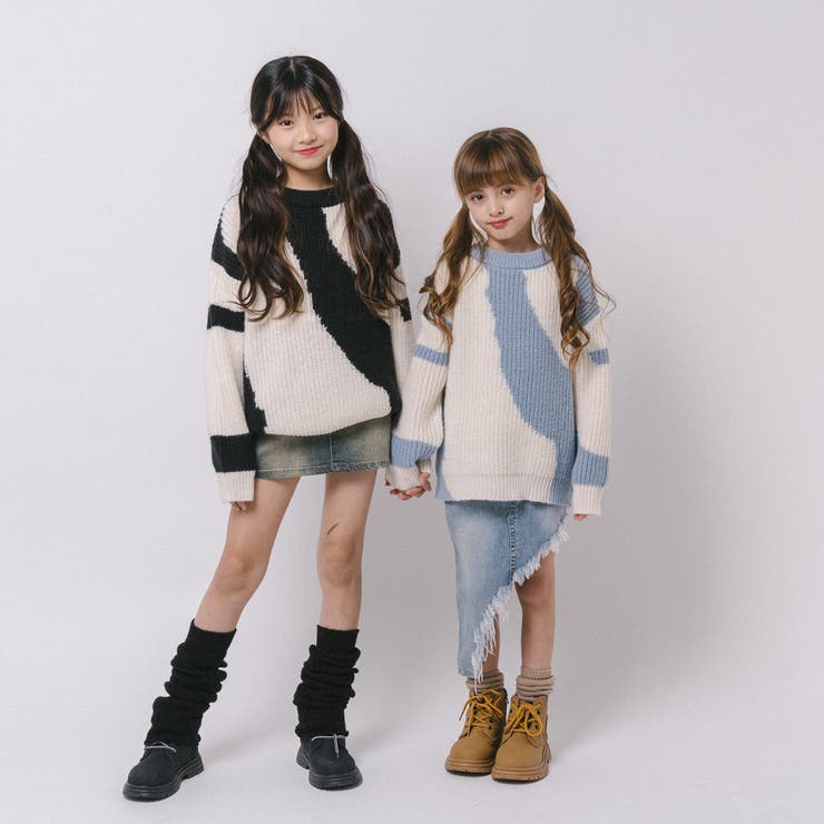 【軽量なのに暖かい"かるポカ"素材】ニュアンスカラーデザインニット | URBAN CHERRY | 詳細画像16 