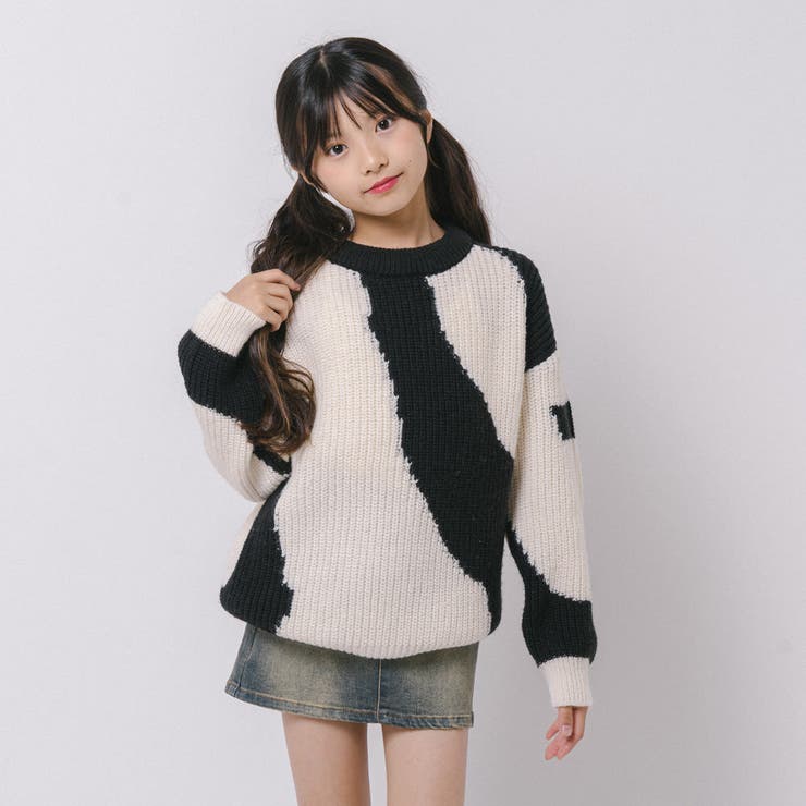 【軽量なのに暖かい"かるポカ"素材】ニュアンスカラーデザインニット | URBAN CHERRY | 詳細画像18 